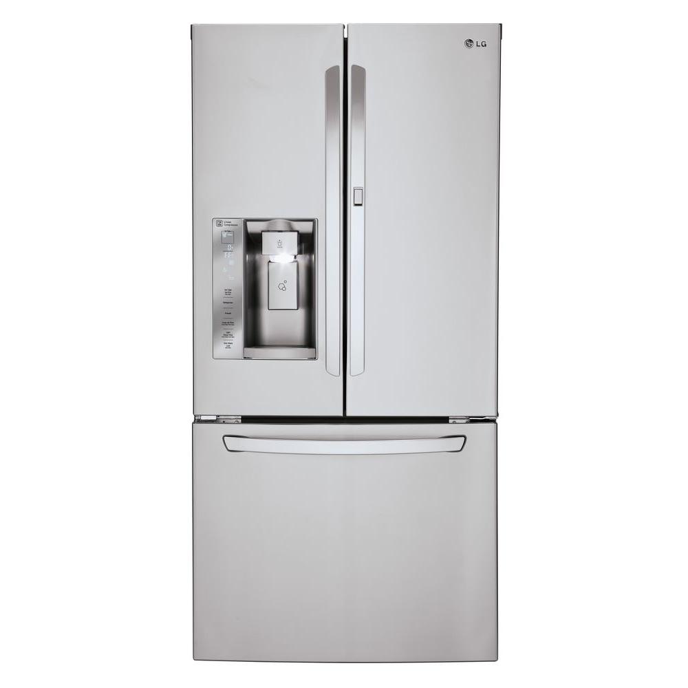  LG  Electronics 24 4 cu ft French  Door  Refrigerator  with 