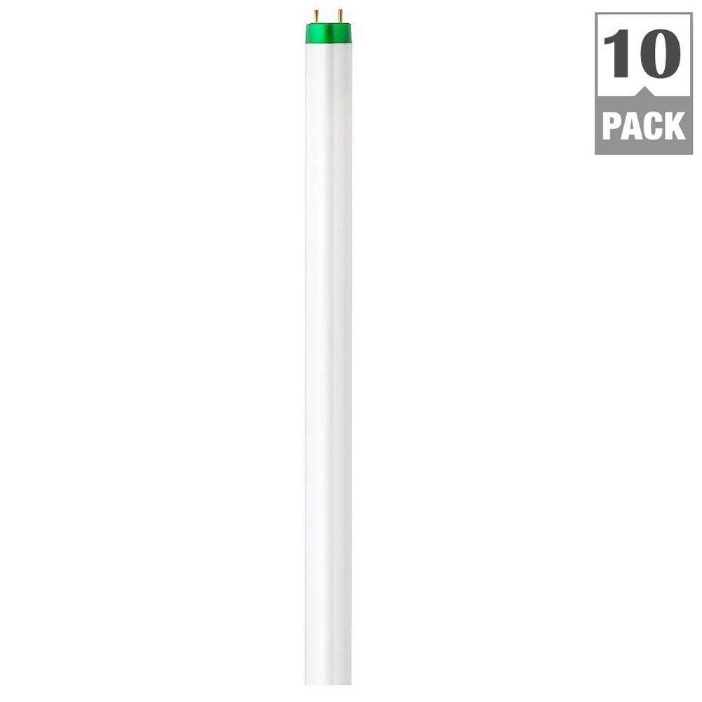 Philips 4 ft. T8 32-Watt Daylight Deluxe (6500K) ALTO Linear Fluorescent Light Bulb (10-Pack)