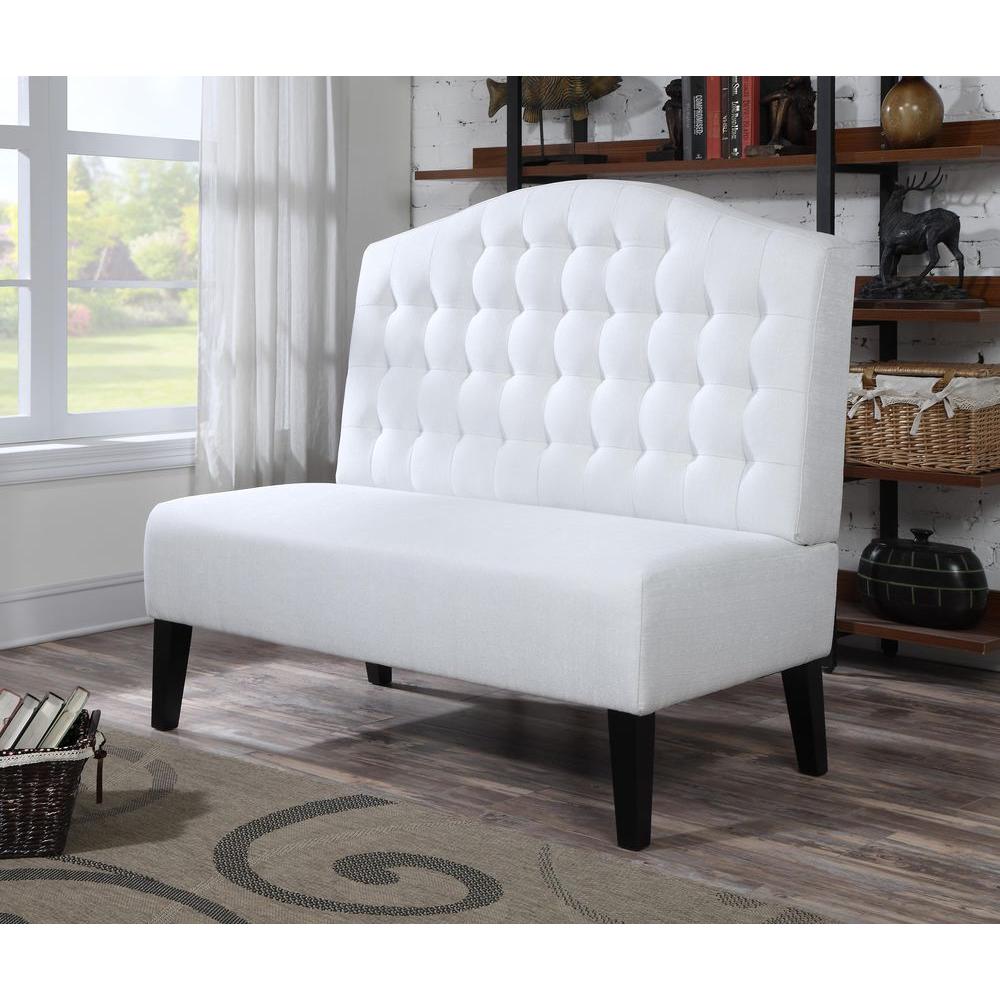 Banquettes Bedroom Benches Furniture The Home Depot Ivory Bench