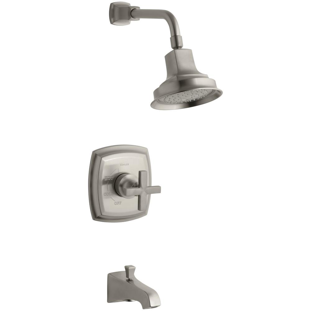 KOHLER Margaux 1Handle 1Spray Tub and Shower Faucet with Cross Handle