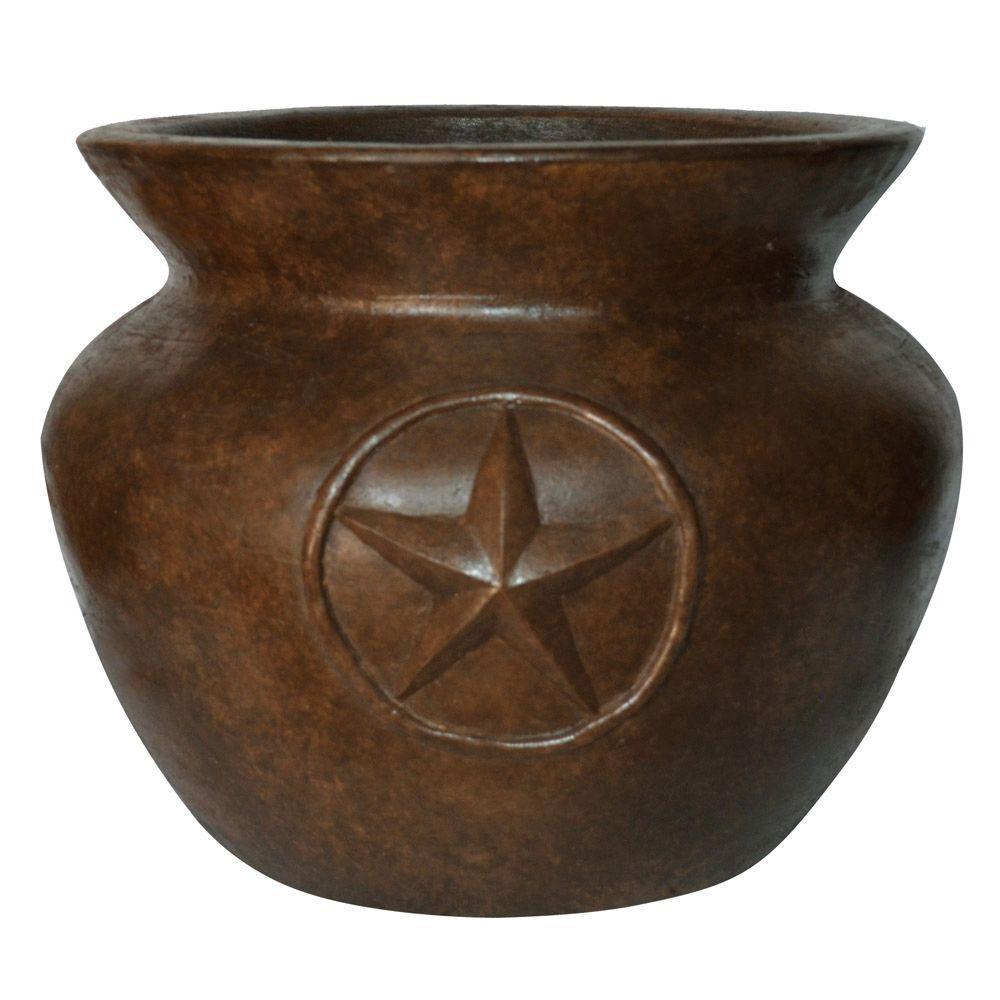 61/2 in. Round Glazed Clay Flower PotYBH027 The Home Depot