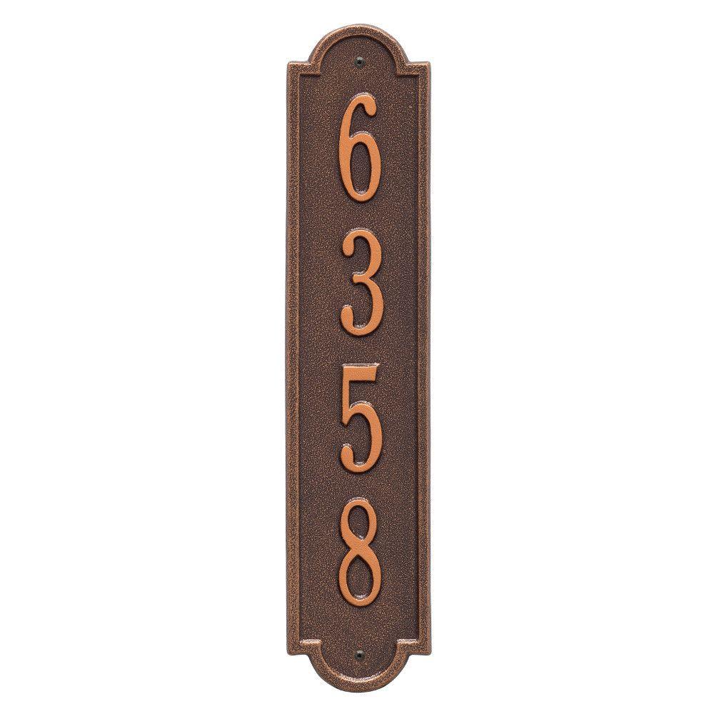 Whitehall Products Richmond Standard Rectangular Antique Copper Wall 1
