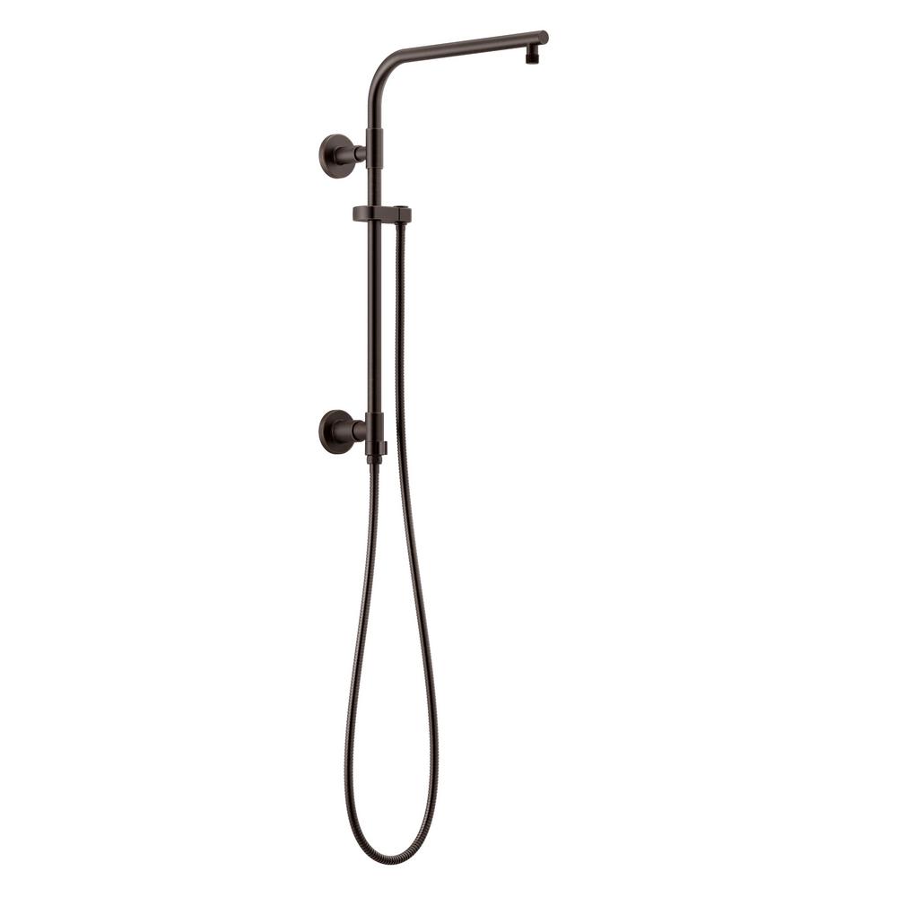 Delta Emerge Round Contemporary 18 in. Column Shower Bar in Venetian Bronze