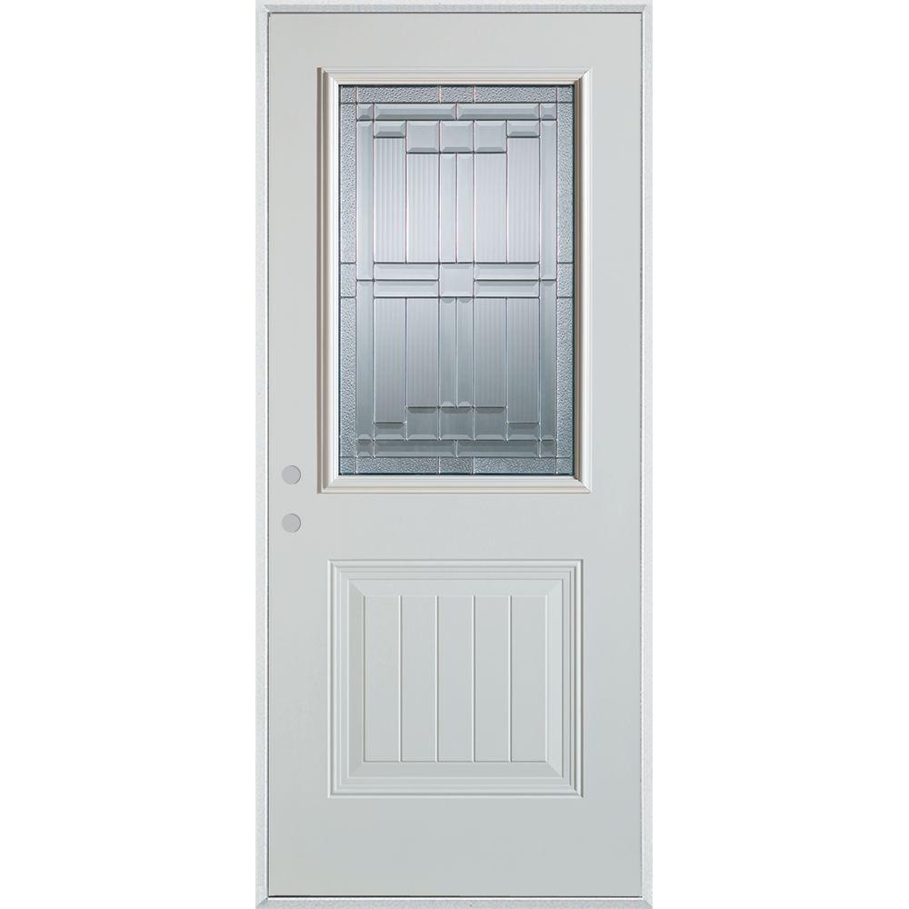 Stanley Doors 37.375 in. x 82.375 in. Architectural 1/2 Lite 1Panel