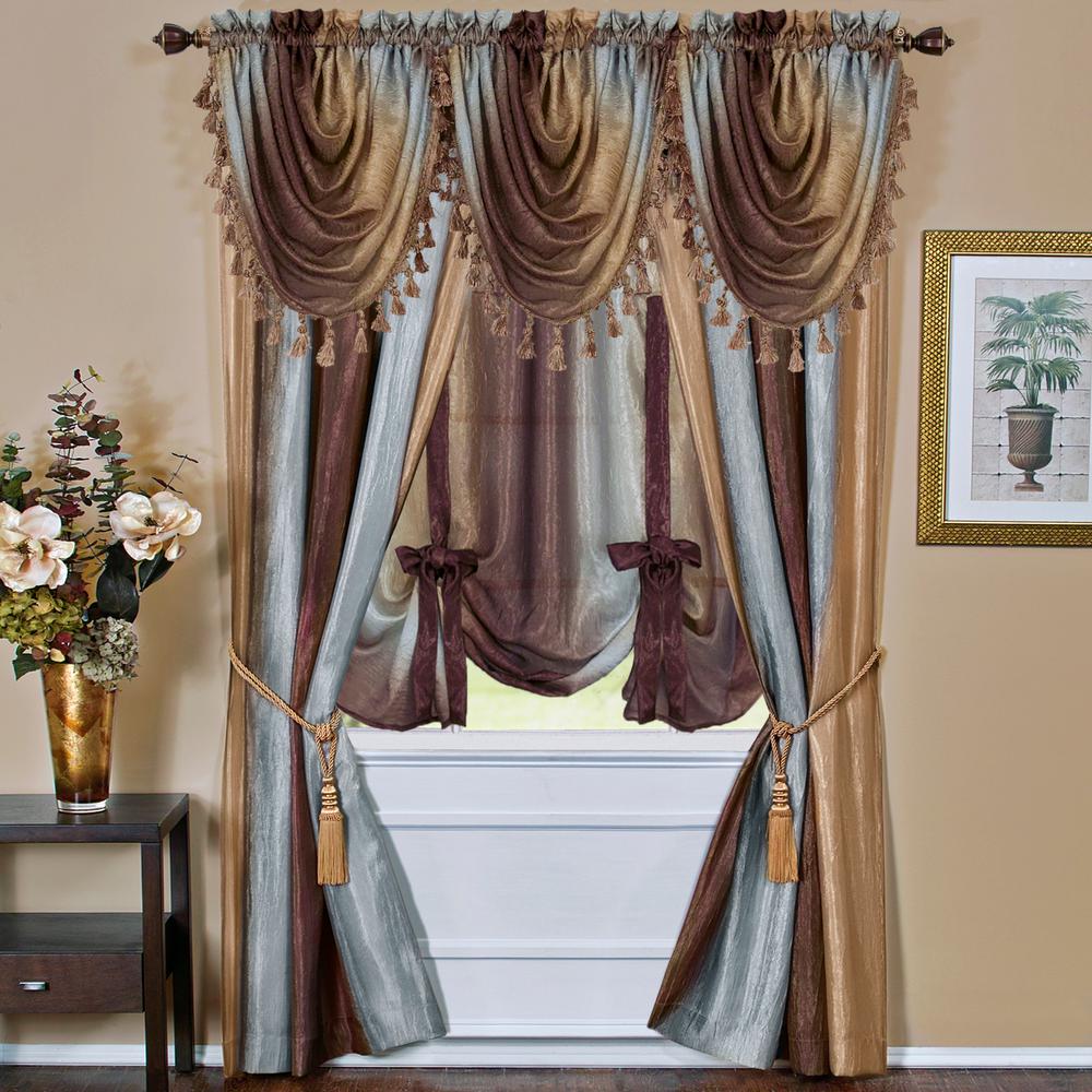 Chocolate Curtains Drapes Window Treatments The Home Depot