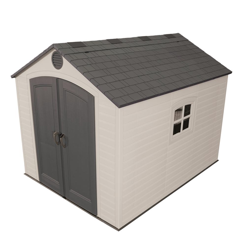 Lifetime Installed 8 Ft X 10 Ft Outdoor Storage Plastic Shed