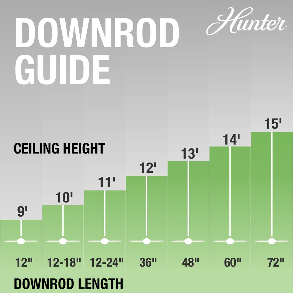 Hunter Ceiling Fan Downrod Extension | Shelly Lighting