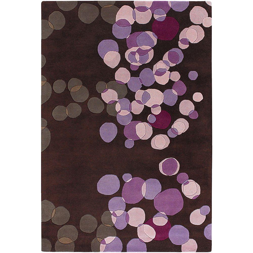 Chandra Avalisa Brown Purple Pink Taupe 8 Ft X 11 Indoor Area Rug