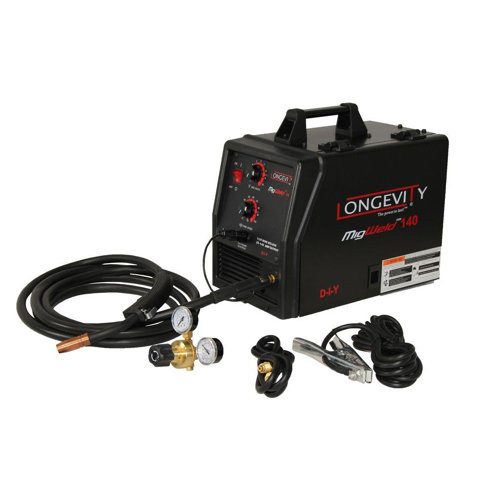Longevity Migweld 140 MIG Welder with Spool Gun Capability880131 The