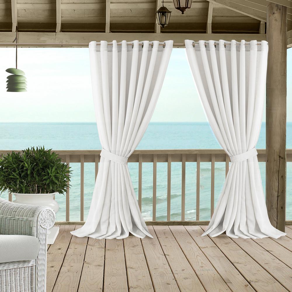 Elrene Carmen Extra Wide Indoor Outdoor Sheer Window Curtain