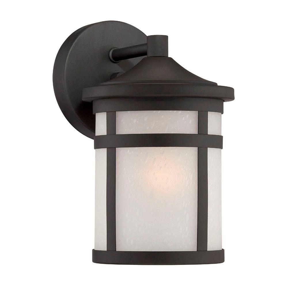 Acclaim Lighting Austin 1 Light Matte Black Outdoor Wall Lantern Sconce