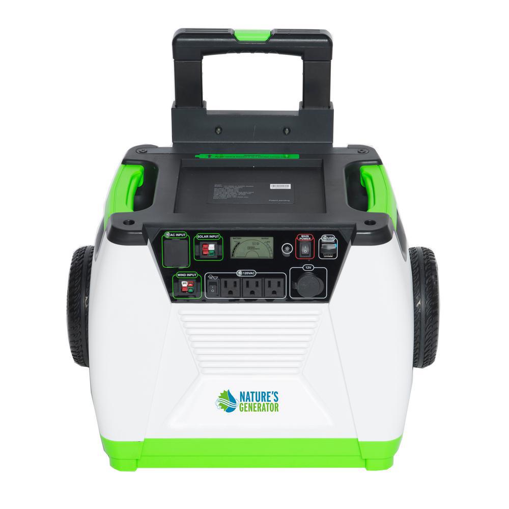 Nature S Generator 1800 Watt Solar Ed Electric Start Portable With Bluetooth Monitoring