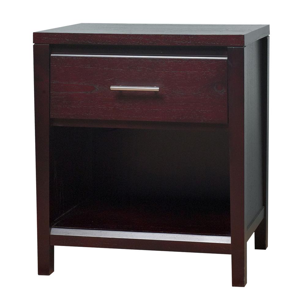 Espresso Nightstands Bedroom Furniture The Home Depot