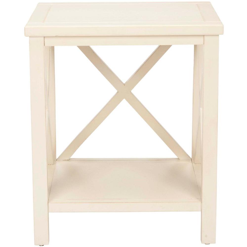 Safavieh Sahara OffWhite Storage End TableAMH6523A The Home Depot
