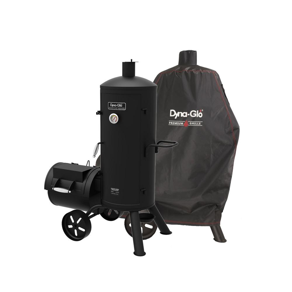 Dyna-Glo Signature Heavy-Duty Vertical Offset Charcoal Smoker And Grill ...