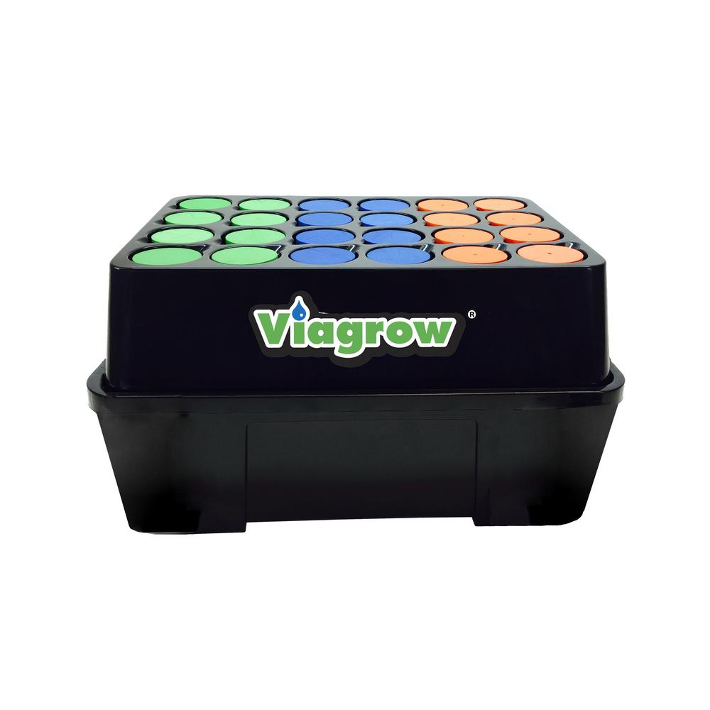 Viagrow Black Bucket Deep Water Culture Hydroponic SystemV1DWC The
