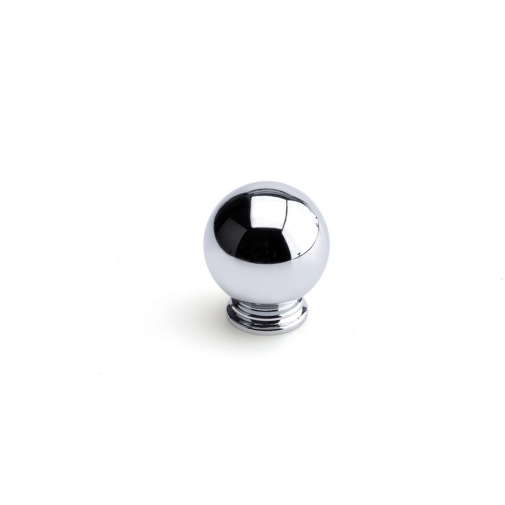 Delta Nora 13/16 in. Chrome with Clear Faceted Glass Ball Knob (4Pack)NOR05CHC The