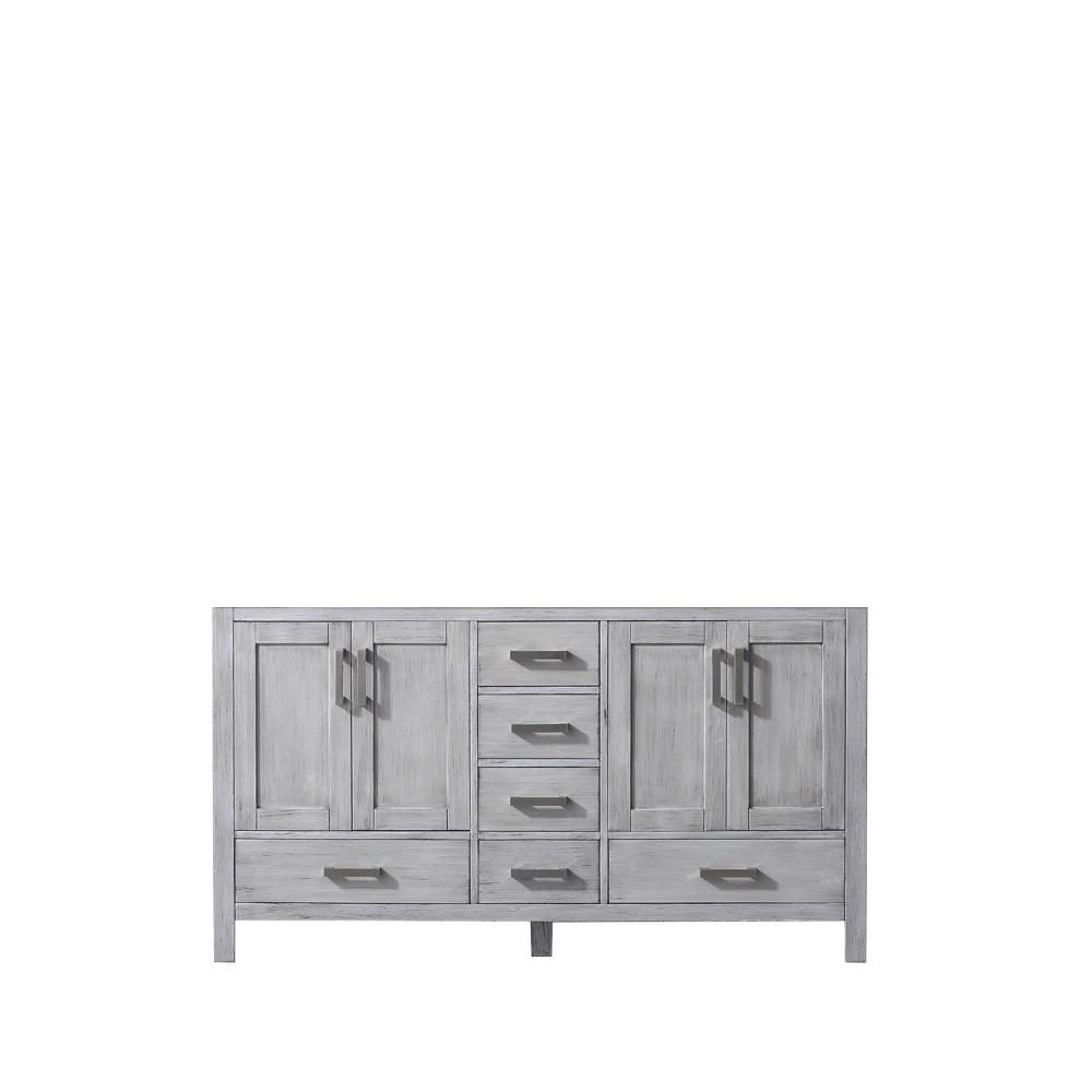 Lexora Jacques 60 In Bath Vanity Cabinet Only In Distressed Grey