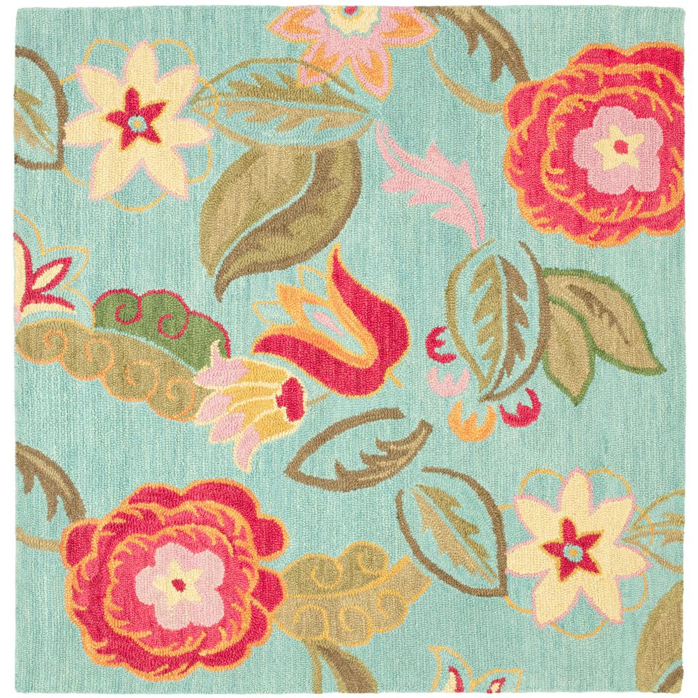 Safavieh Blossom Blue Multi 8 Ft X Square Area Rug Blm675a Safavieh Blossom Blue Multi 8 Ft X Square Area Rug