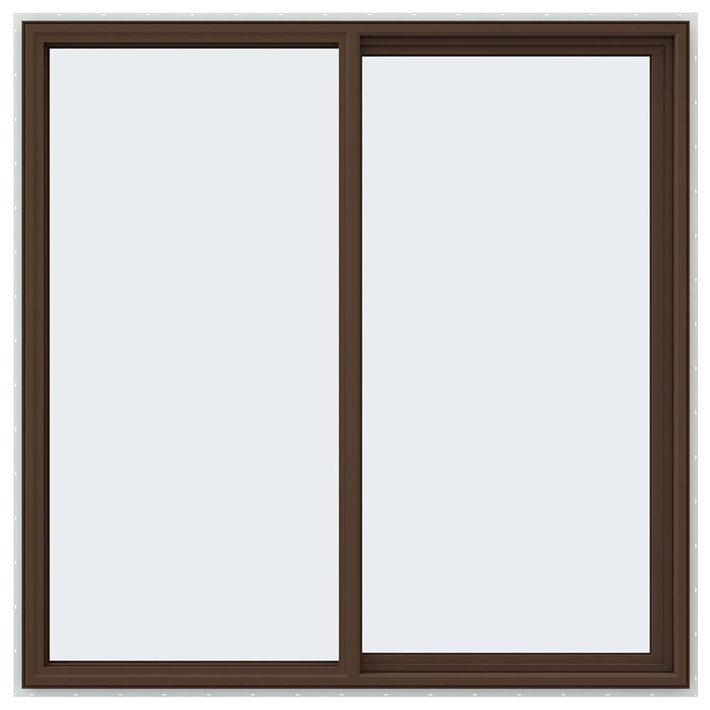 JELDWEN 59.5 in. x 59.5 in. V4500 Series RightHand Sliding Vinyl