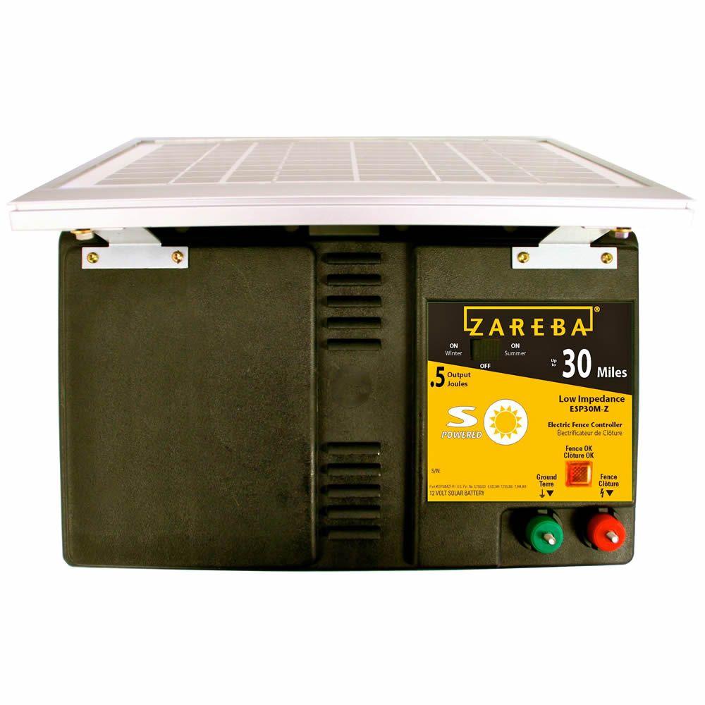 Zareba 30 Mile Solar Low Impedance Fence Charger-ESP30M-Z - The Home Depot