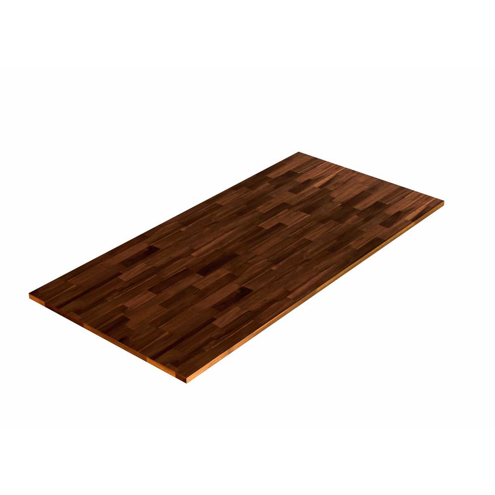 Interbuild 6 Ft L X 3 Ft W X 1 In T Butcher Block Countertop In Oiled Acacia With Espresso 