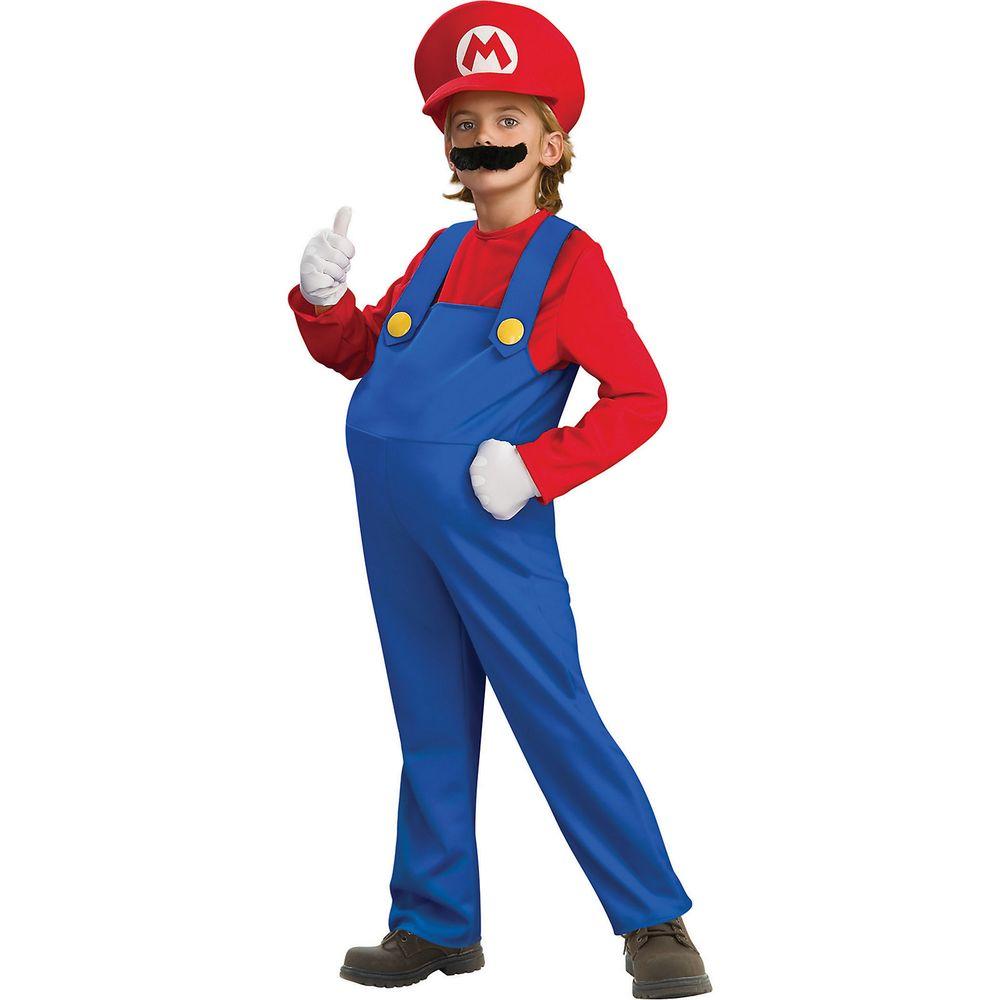 Disguise Child Deluxe Super Mario Bros Mario CostumeR883655_L The