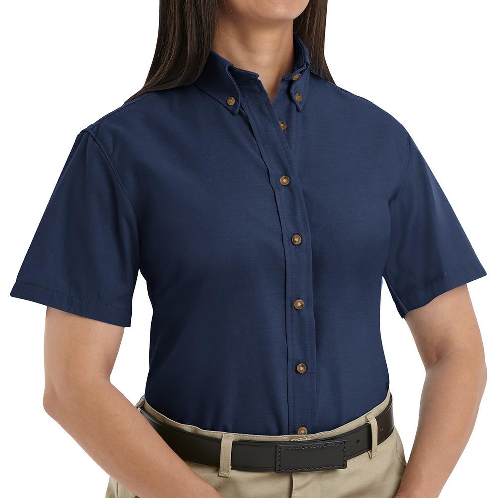 navy blue dress shirt womens