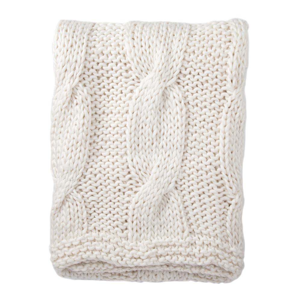 Alvin Ivory Knit Throw Brr100301 The Home Depot Alvin Ivory Knit Throw Brr100301 The Home Depot