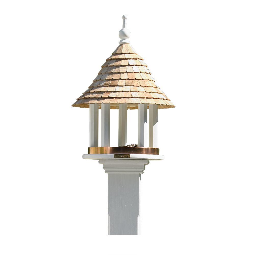 Heath Le Grand Gazebo Deluxe Cedar Wild Bird Feeder696C The Home Depot