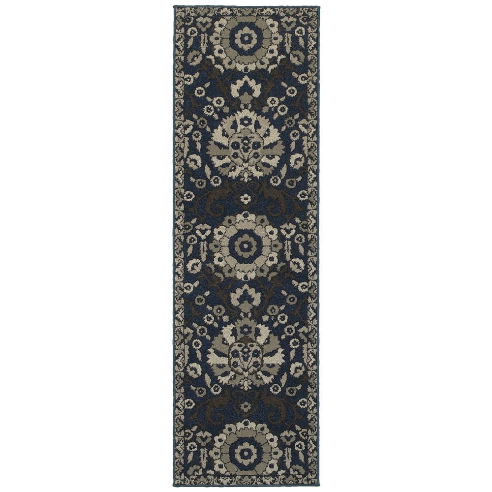 Home Decorators Collection Emerson Midnight 2 Ft X 8 Ft Runner