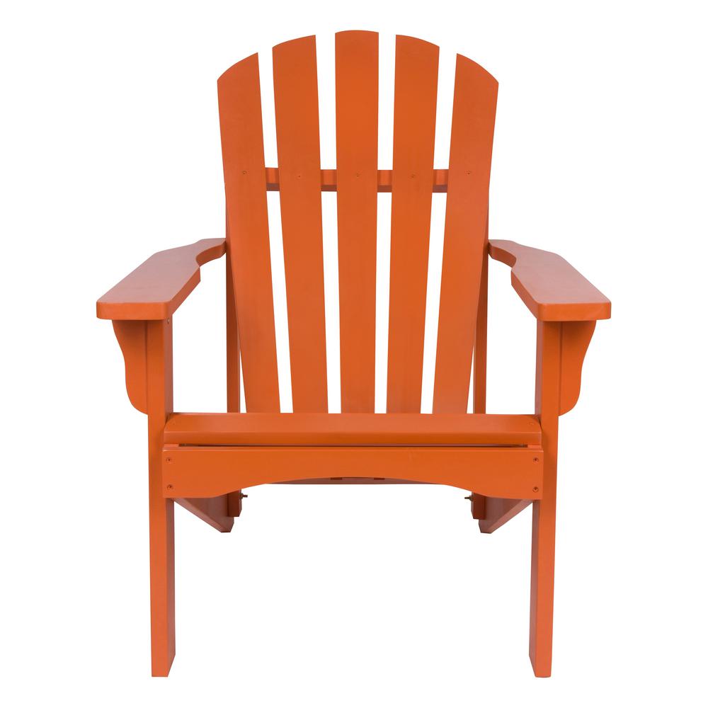 Shine Company Rockport Rust Cedar Wood Adirondack Chair ...