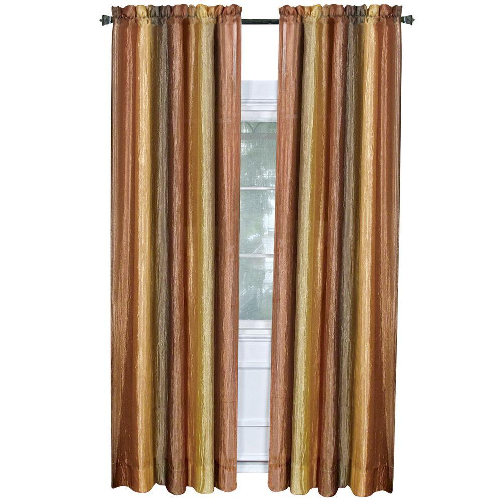 Achim Semi Opaque Ombre 50 In W X 84 In L Curtain Panel In