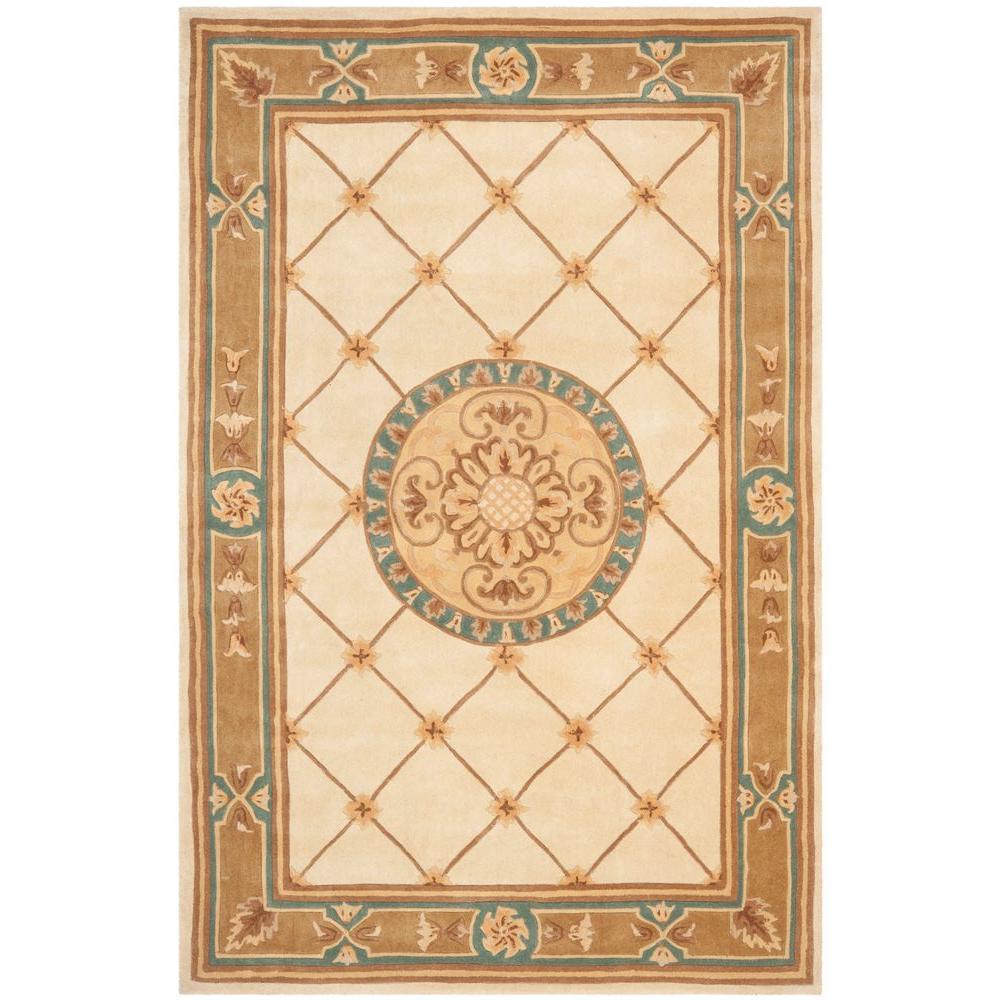 Safavieh Naples Ivory/Caramel 4 ft. x 6 ft. Area RugNA523B4 The