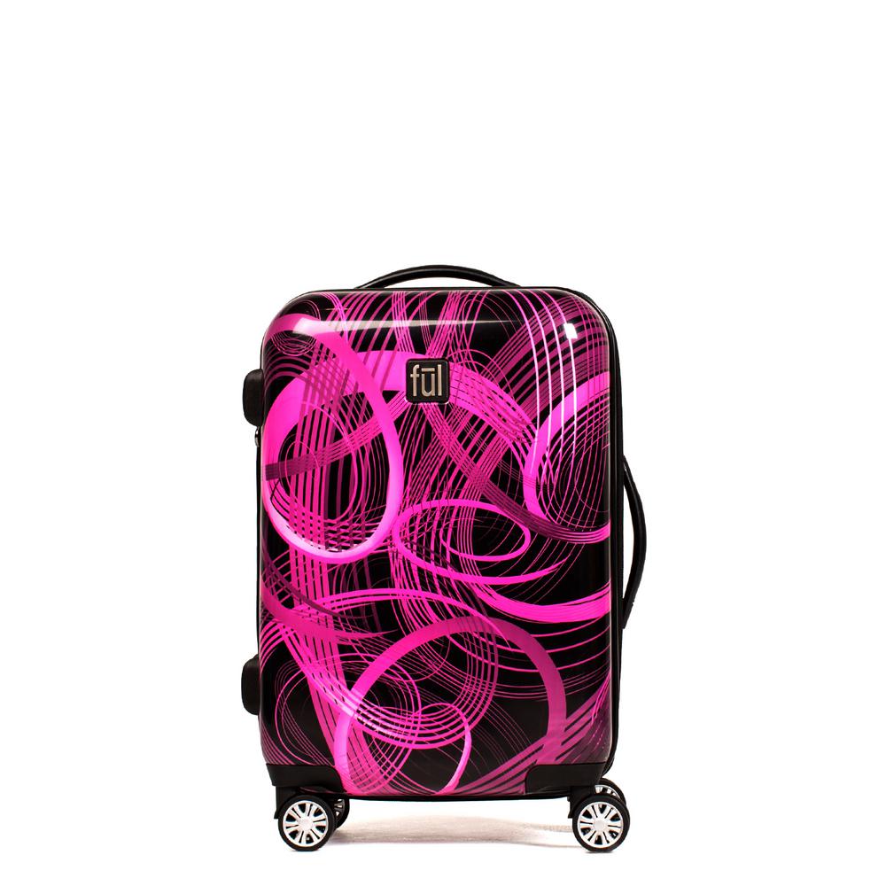 Macbeth On Vacay 21 in. Pink Rolling Luggage SuitcaseABMB5045650