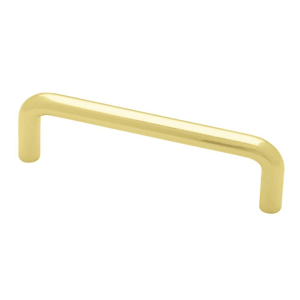 Liberty 31/2 in. (89mm) Polished Brass Wire Drawer PullP604DBPBC1 The Home Depot