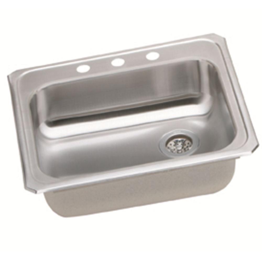 Elkay Celebrity Drop In Stainless Steel 25 3 Hole Single Bowl Elkay Celebrity Drop In Stainless Steel 25 3 Hole Single Bowl Kitchen
