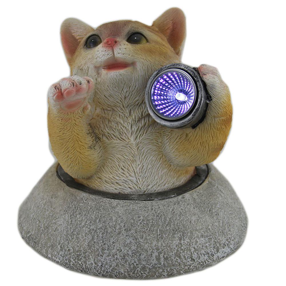 Cat Garden Statues Outdoor Decor The Home Depot