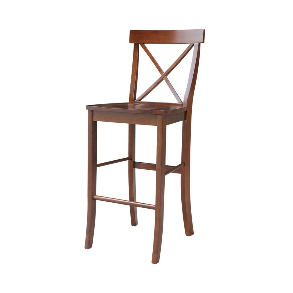 Assembled Espresso 24 Seat Height 2 Pack Linon Keira Folding Counter Stool