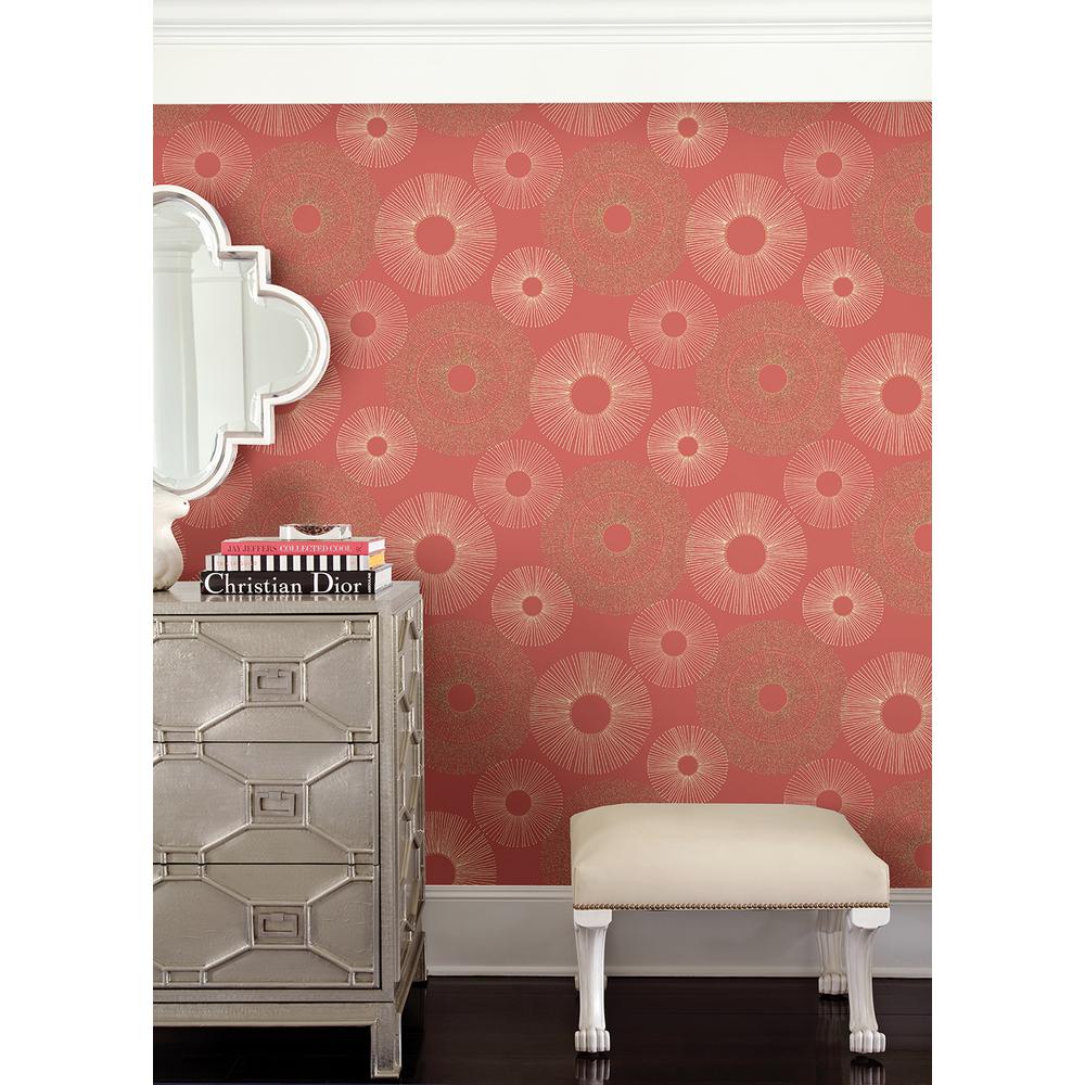 James Eternity Coral Geometric Wallpaper 267122450 The Home