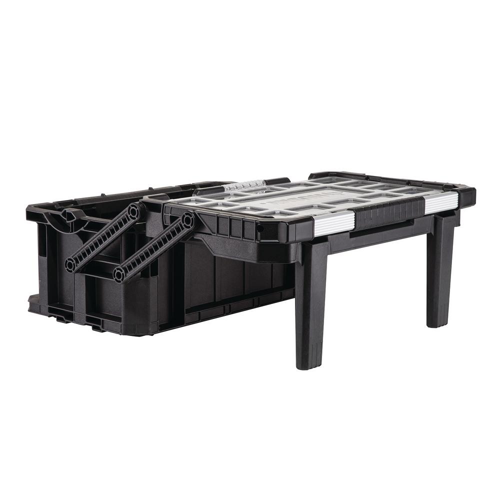 22" Connect Cantilever Tool Box 12 Removable Organizers Large Lower