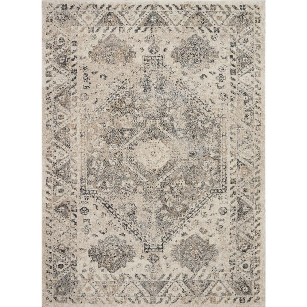 Nourison Fusion Farmhouse Cream Grey 5 Ft 3 In X 7 Nourison Fusion Farmhouse Cream Grey 5