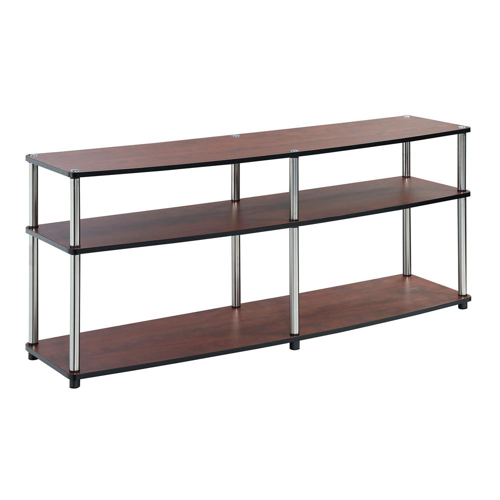 Convenience Concepts Designs2go Cherry 3 Tier 60 In Tv Stand R5 199 Convenience Concepts Designs2go Cherry 3 Tier 60 In Tv Stand