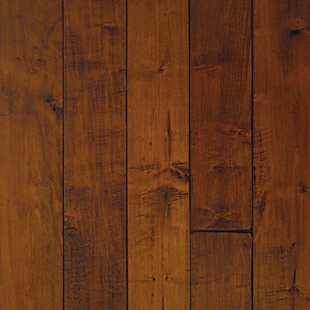 Millstead Hand Scraped Maple Spice 1 2 In Thick X 5 In Wide X Random Length Engineered Hardwood Flooring 31 Sq Ft Case