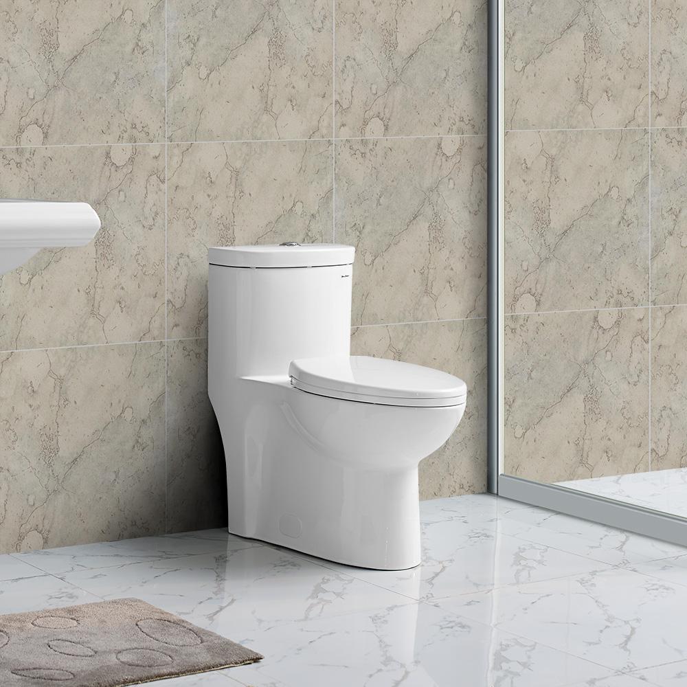 Swiss Madison Sublime 1Piece 0.8/1.28 GPF Dual Flush Elongated Toilet