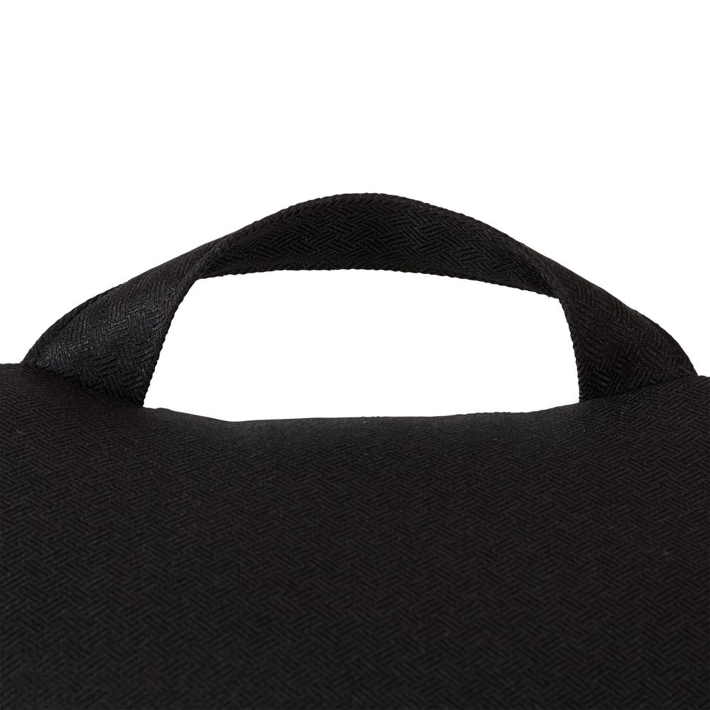 Greendale Home Fashions Solid Black Basketweave 22 In X 34 In