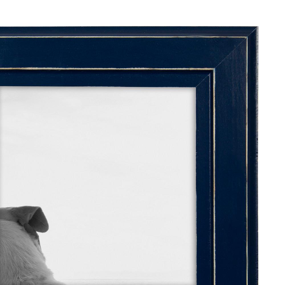 Designovation Kieva 8 In X 10 Navy Blue Picture Frame