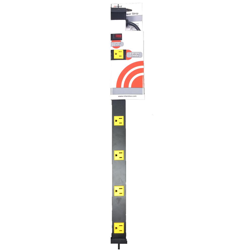 Leviton 20 Amp Heavy Duty Surge Protected 6 Outlet Power Strip On Off Switch 6 Foot Cord Beige 5100 Is2 The Home Depot