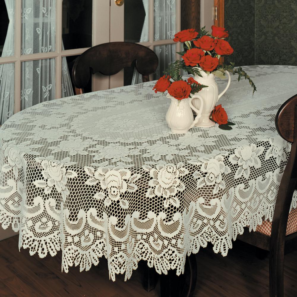 oval lace tablecloth