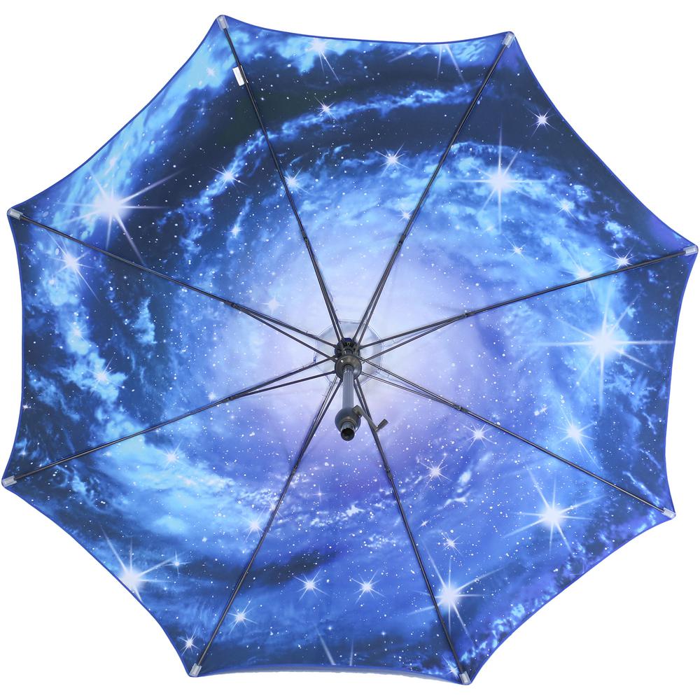 Space Universe Starry Galaxy Sky Star Compact Travel Umbrella Windproof Reinforced Canopy 8 Ribs Umbrella Auto Open And Close Button Customized